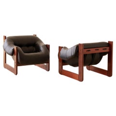 Paire de chaises longues MP-97 de Percival Lafer, milieu du siècle, Brésil, 1970