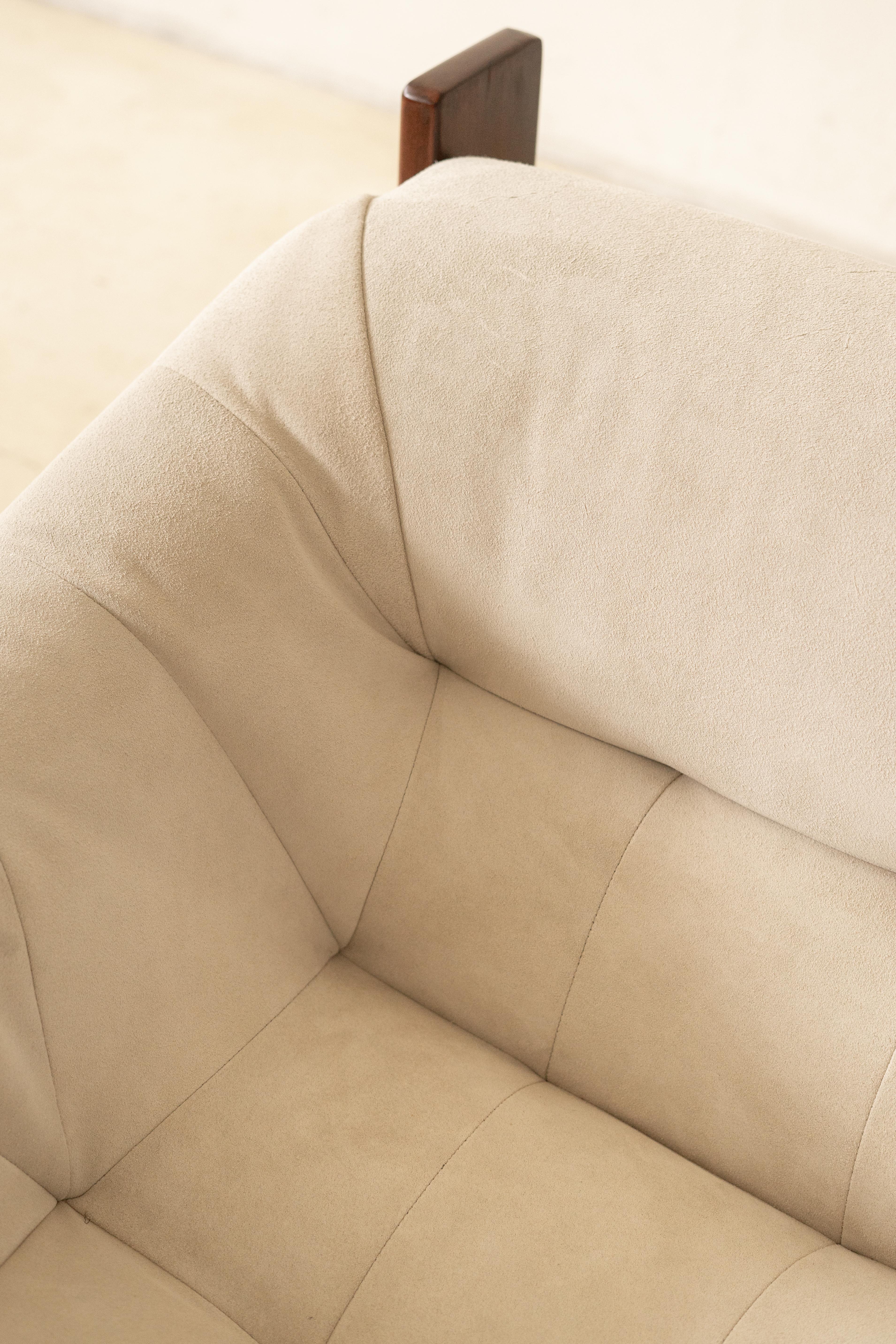 Cuir Paire de chaises longues MP-97 de Percival Lafer, milieu du siècle, Brésil, 1970 en vente