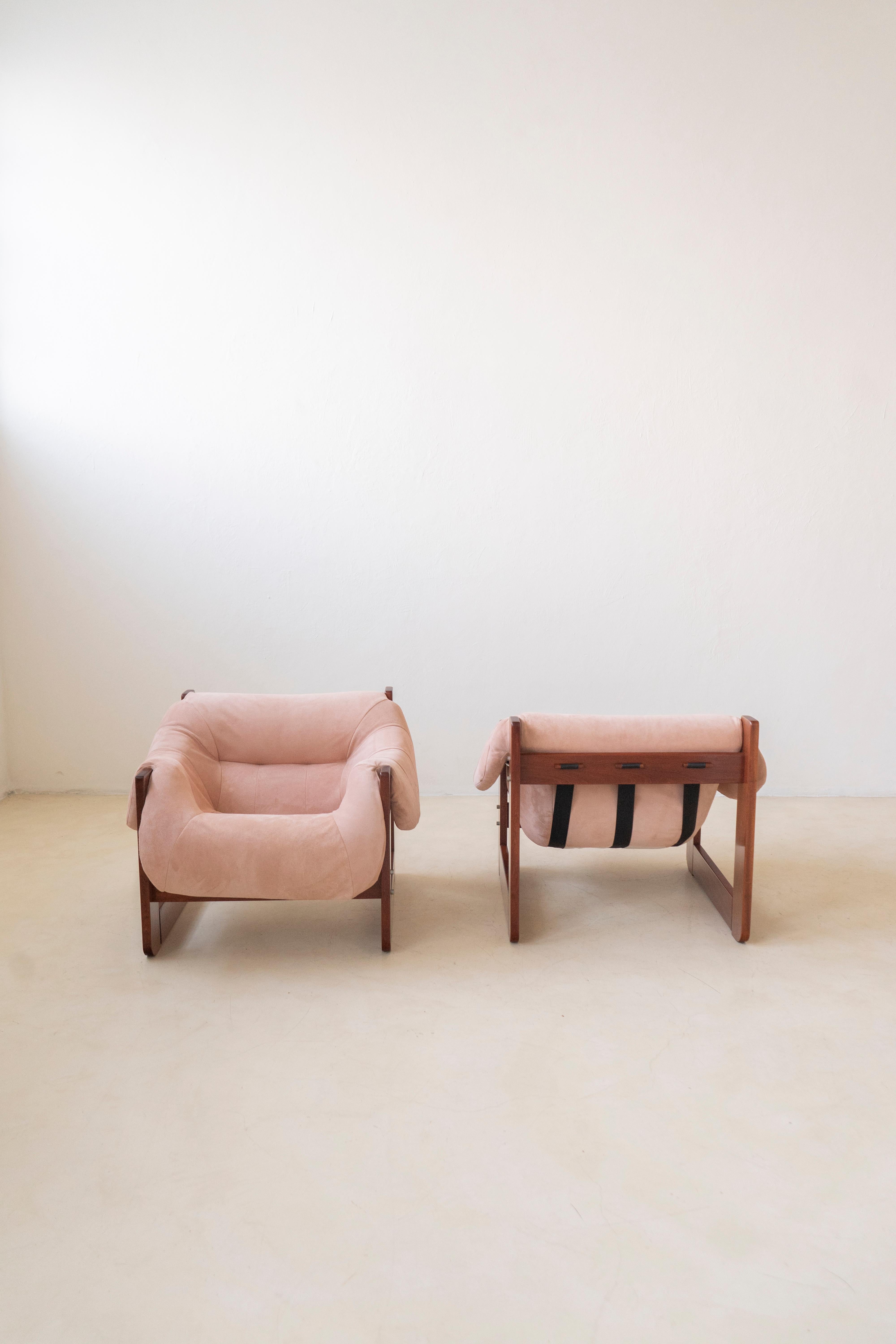 Paire de chaises longues MP-97 de Percival Lafer, milieu du siècle, Brésil, 1970 en vente 2