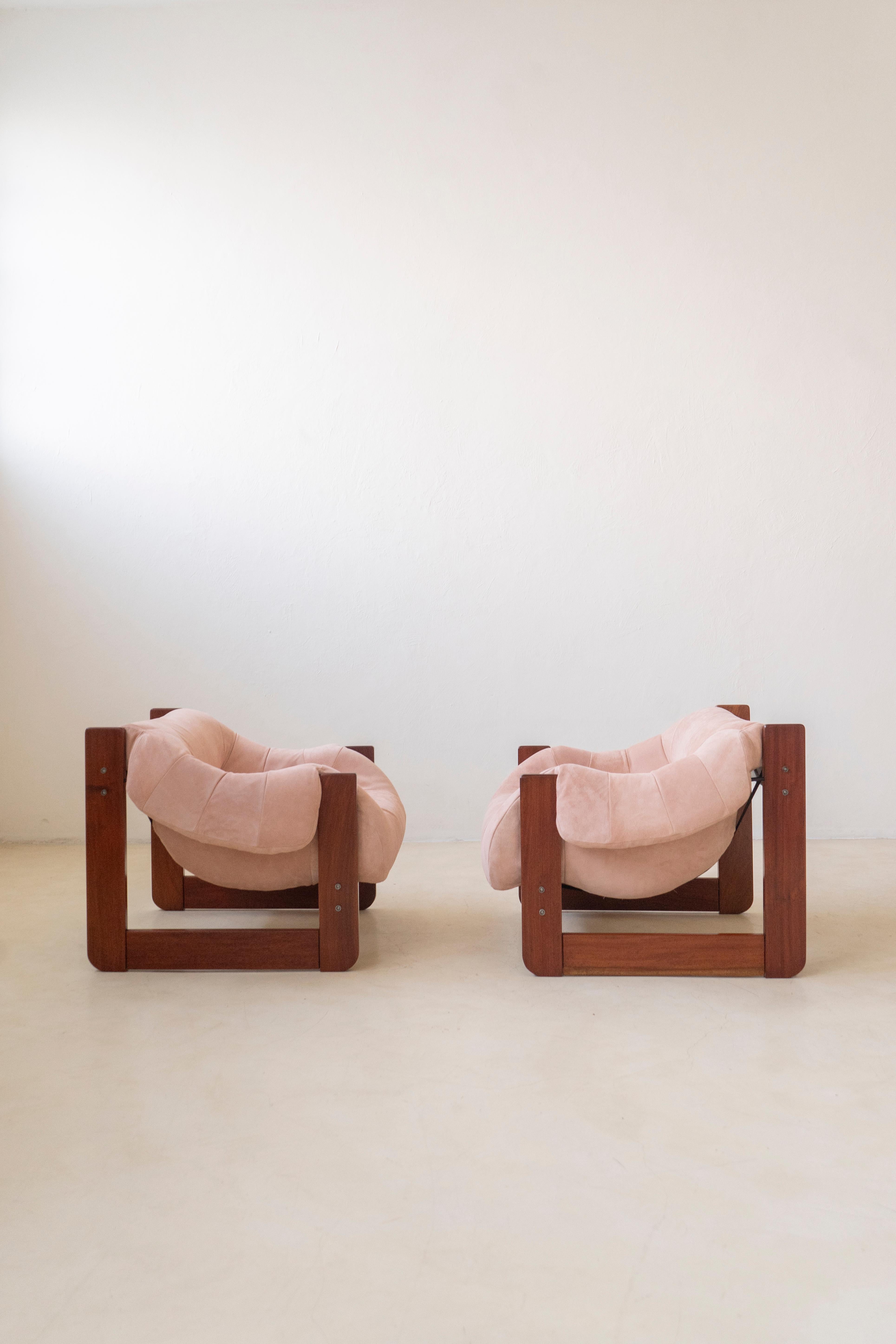 Paire de chaises longues MP-97 de Percival Lafer, milieu du siècle, Brésil, 1970 en vente 3