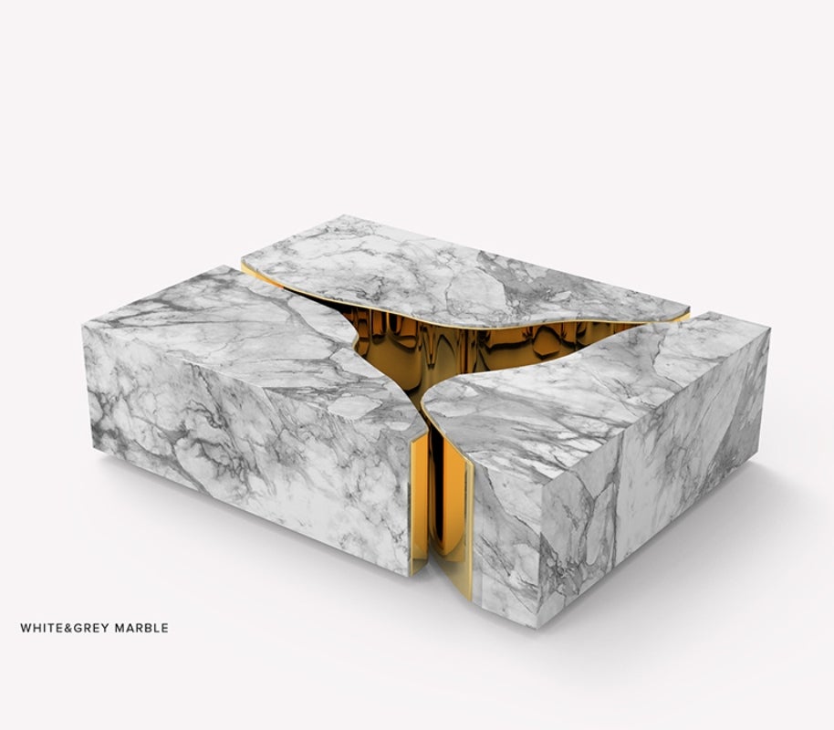 Modern Classic Marble Lapiaz Center Table by Boca do Lobo For Sale