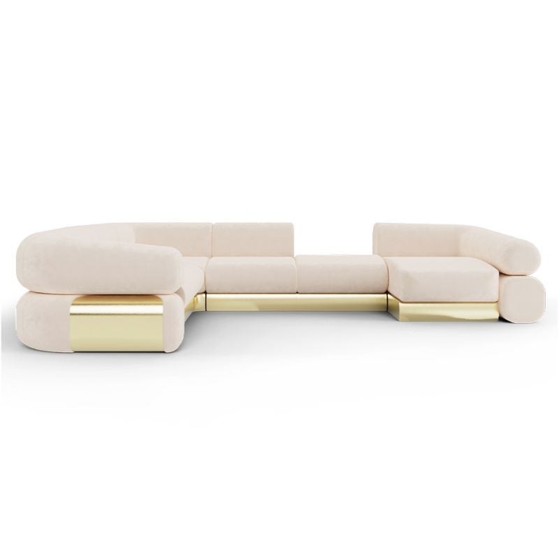 Mid-Century Modern Fitzgerald Modular Sofa by Studiopepe For Sale
