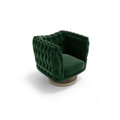 Modern Classic Velvet Ancund Armchair by Covet House