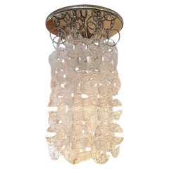 Vintage Murano Glass Chandelier by Mazzega, Italy