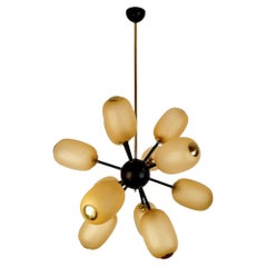 Large Murano glass Sputnik Chandelier, Italy 1990s