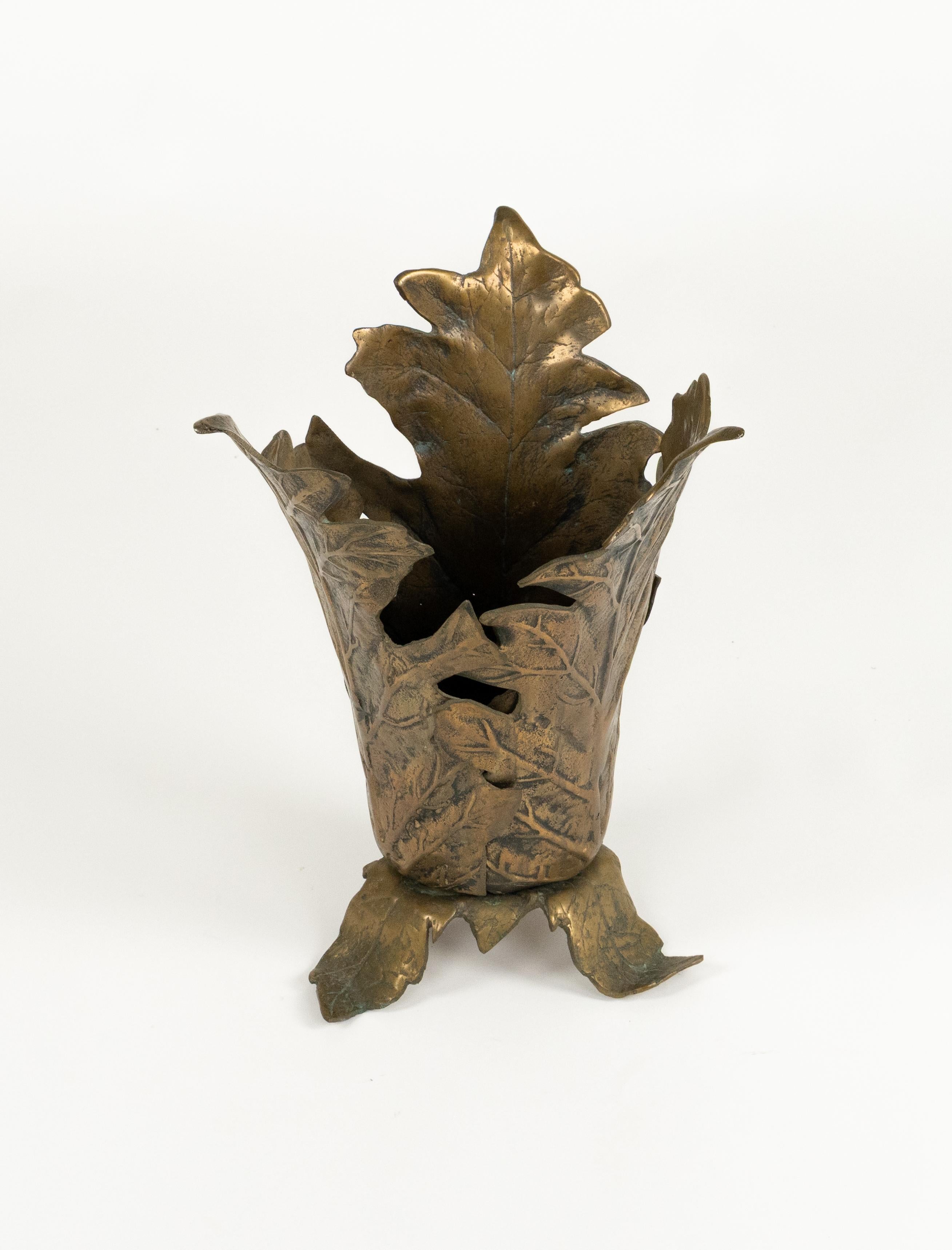 Mid-Century Modern Stand Umbrella en bronze Attribué à François Xavier & Claude Lalanne, France 1970 en vente