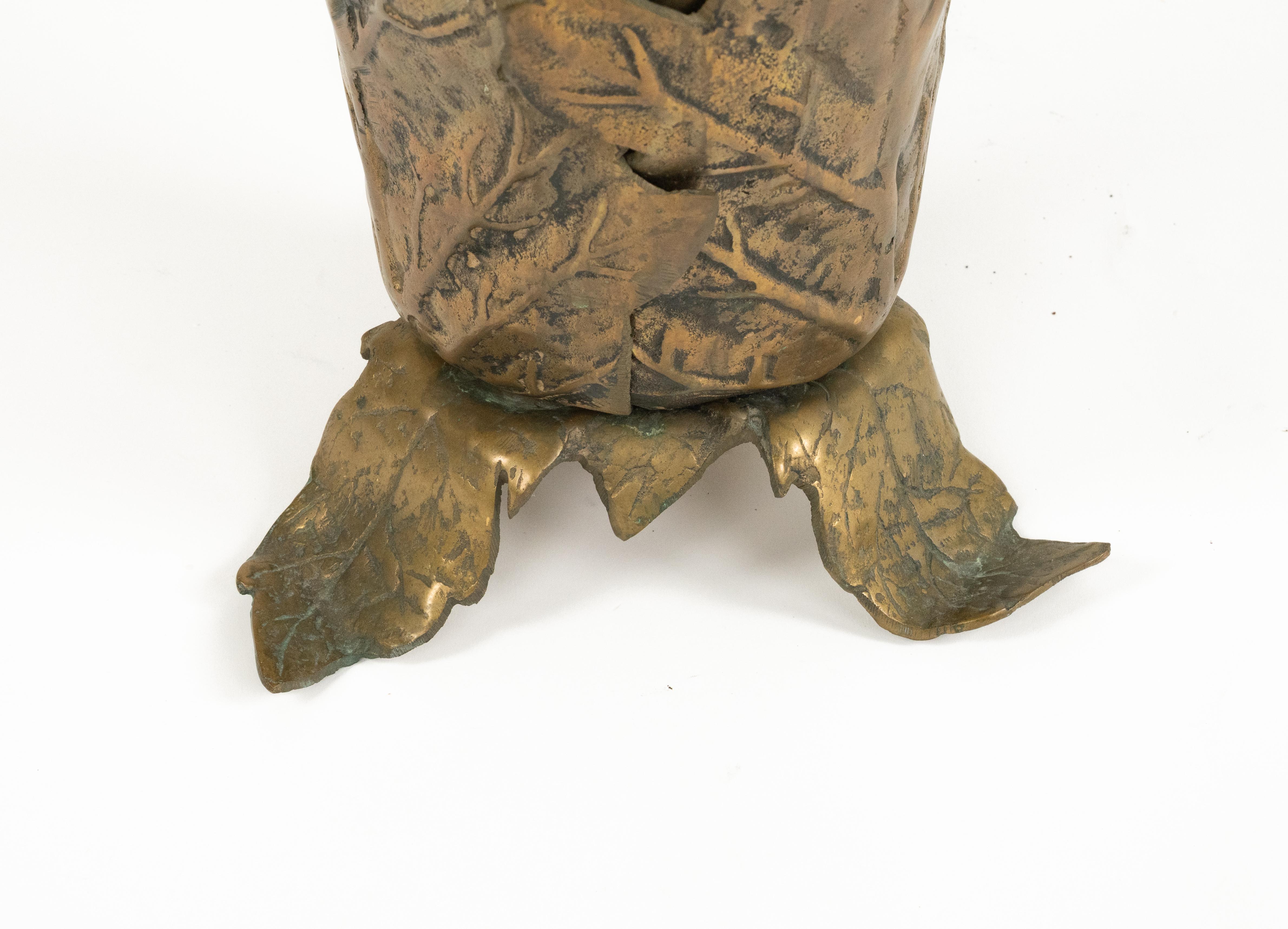 Stand Umbrella en bronze Attribué à François Xavier & Claude Lalanne, France 1970 en vente 5