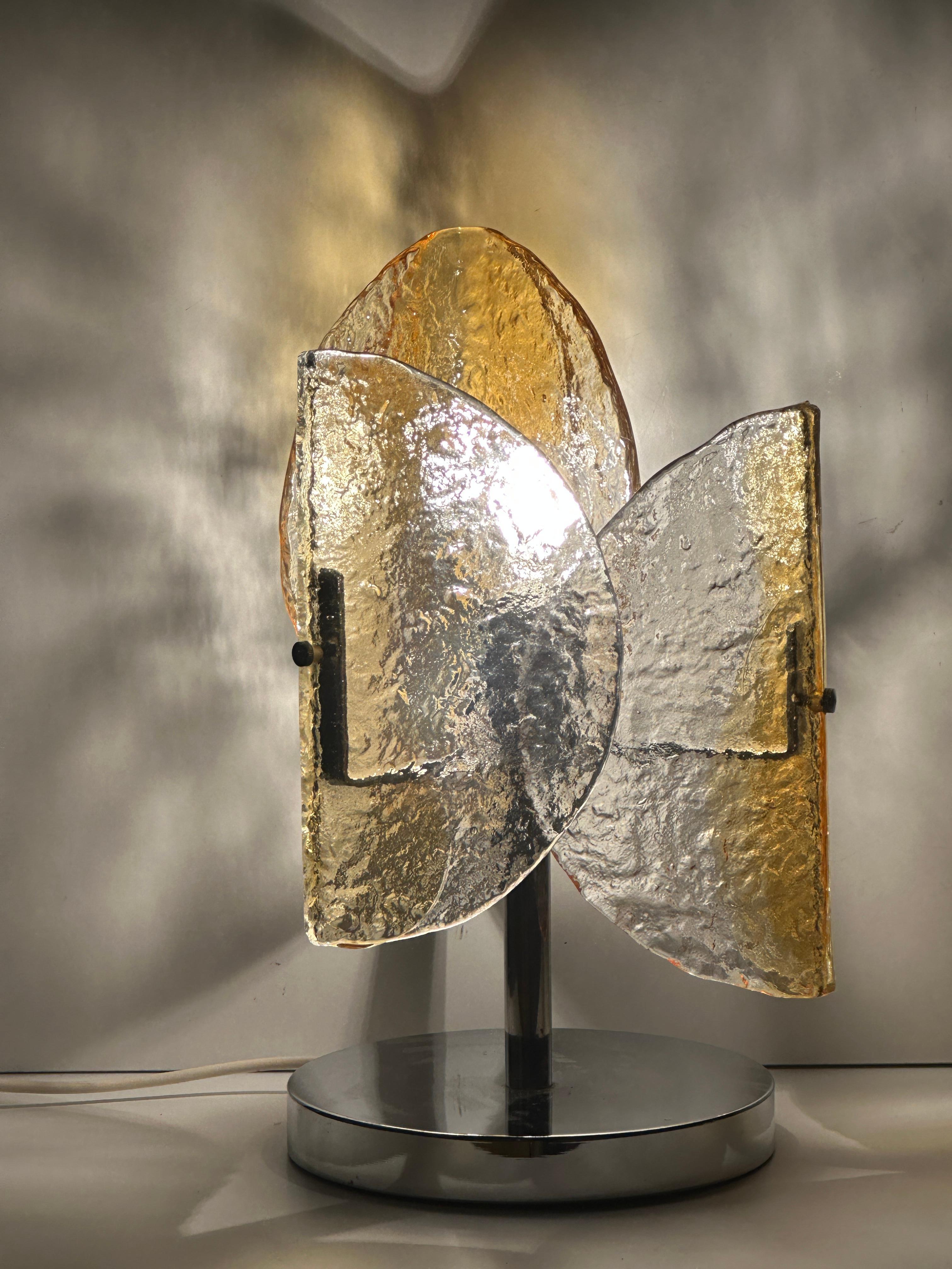 Beautiful Mazzega Carlo Nason Table Lamp, Italy, 1970s 12