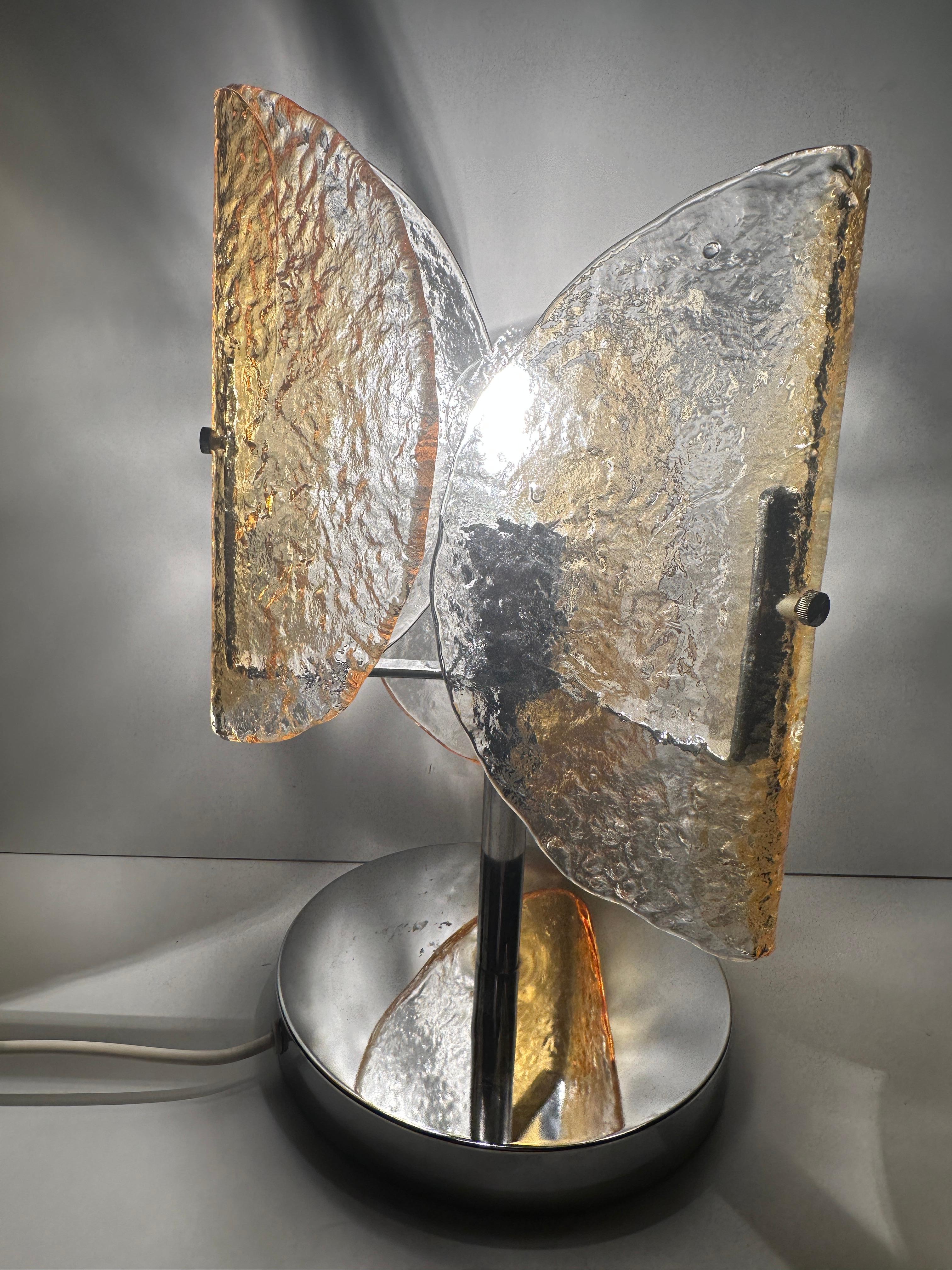 Beautiful Mazzega Carlo Nason Table Lamp, Italy, 1970s 13