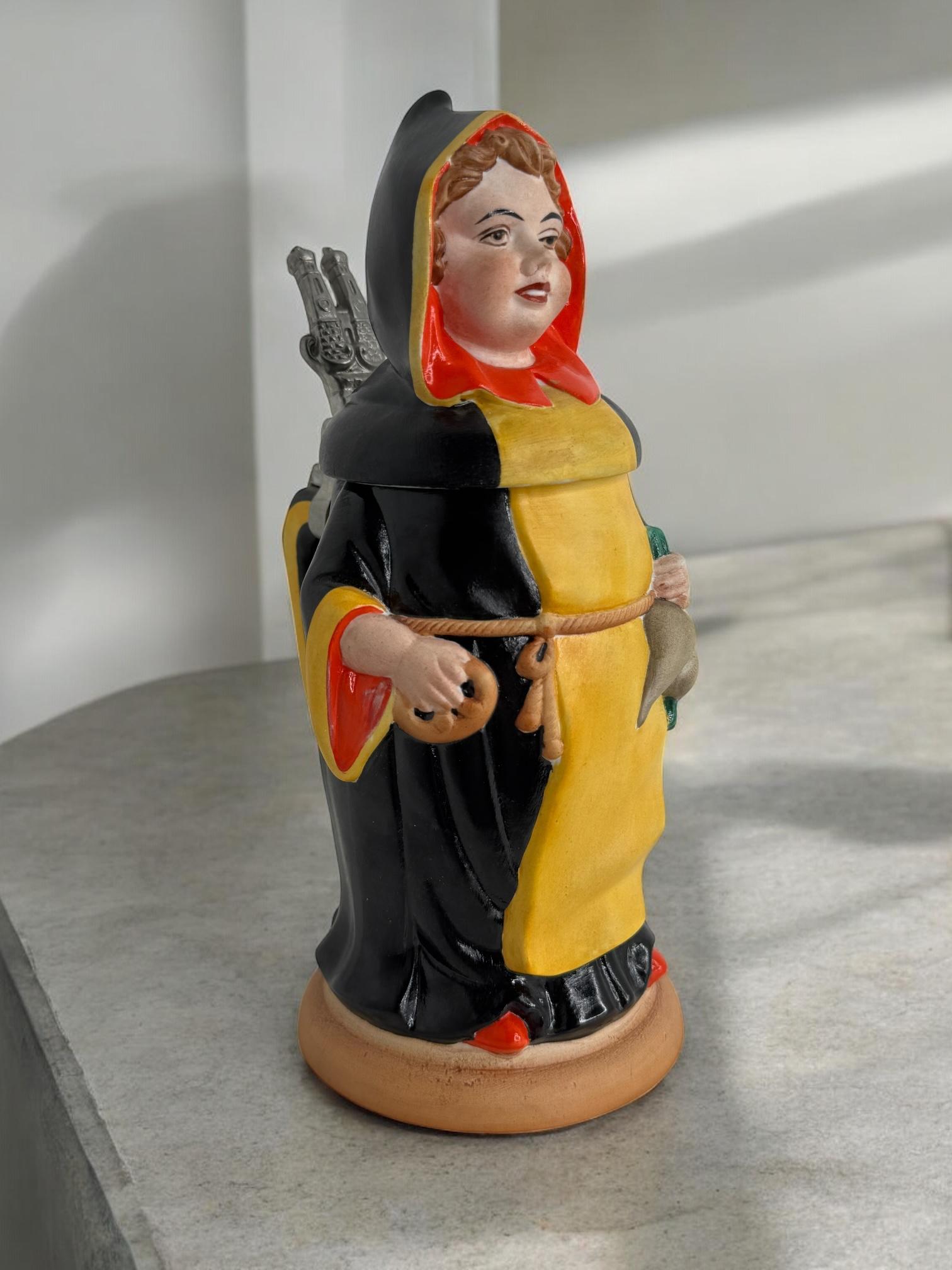 Collectors Lidded Character Beer Stein Munich Child, 1970s For Sale 8