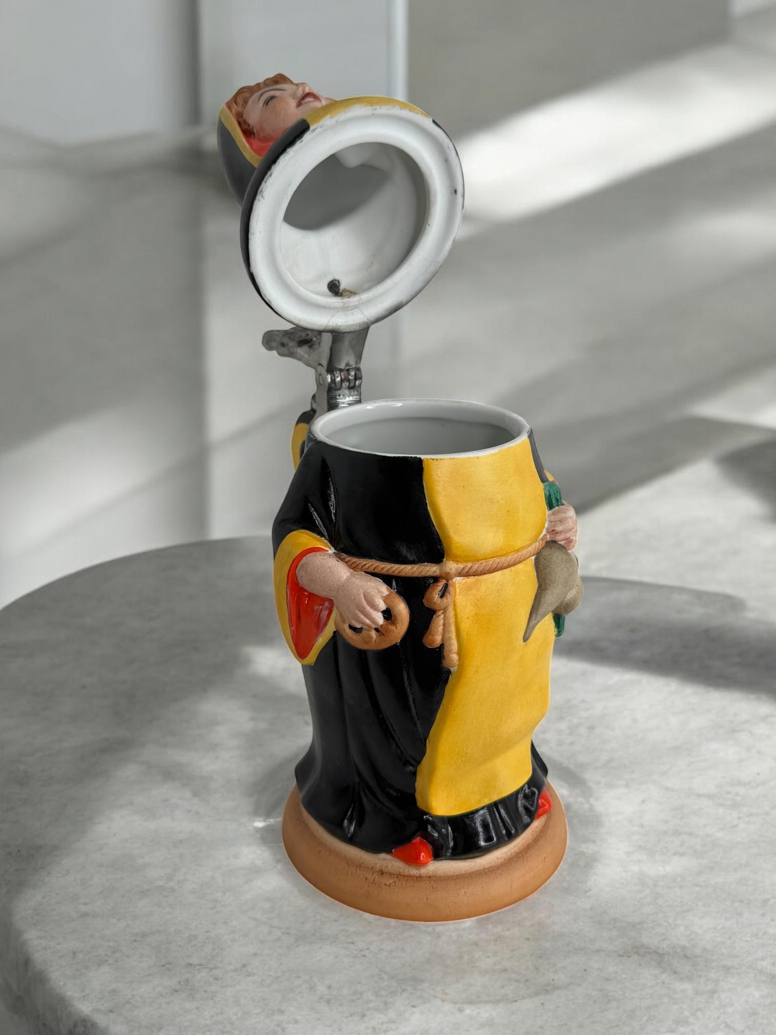 Collectors Lidded Character Beer Stein Munich Child, 1970s For Sale 10
