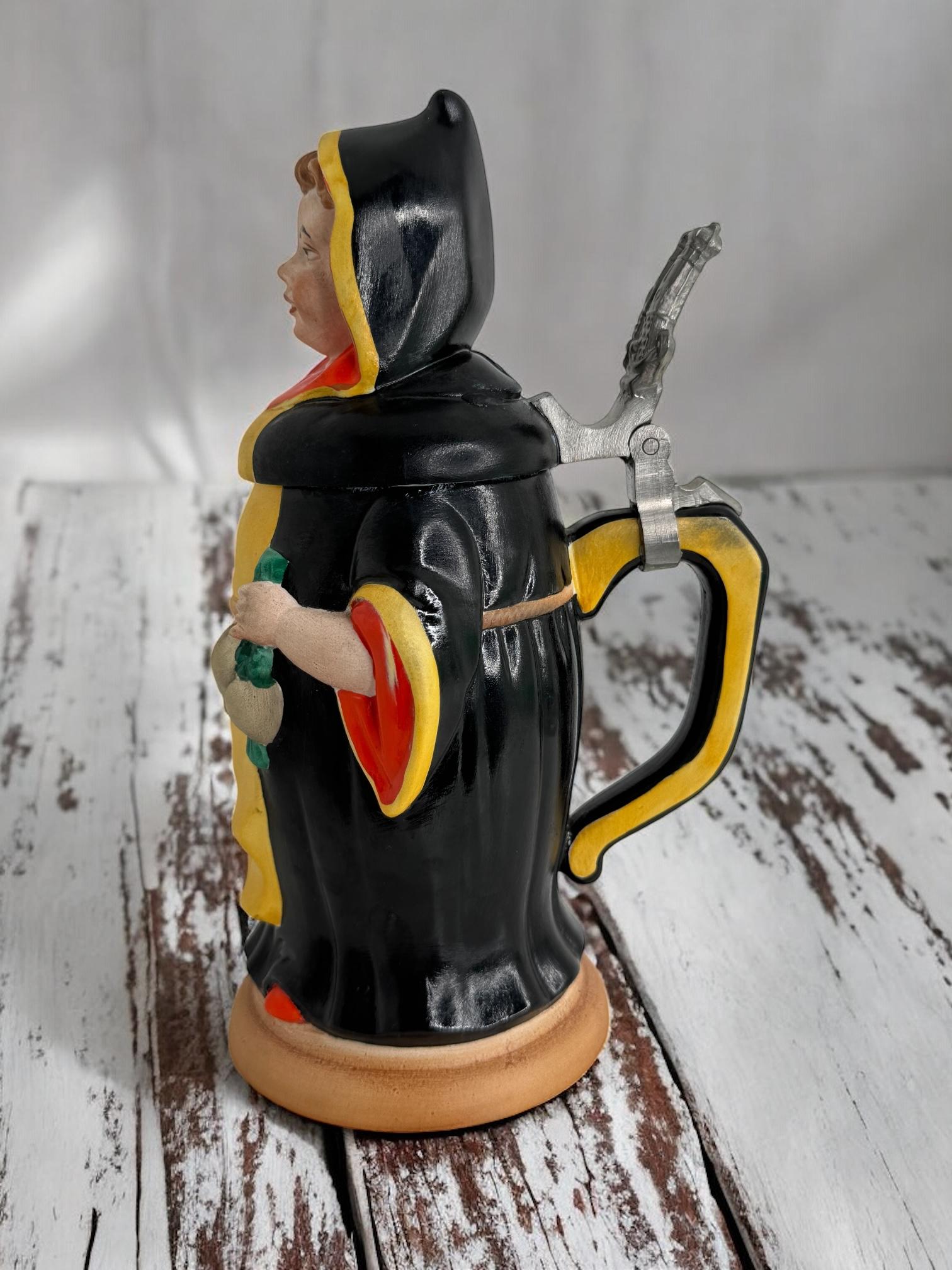Collectors Lidded Character Beer Stein Munich Child, 1970s For Sale 5