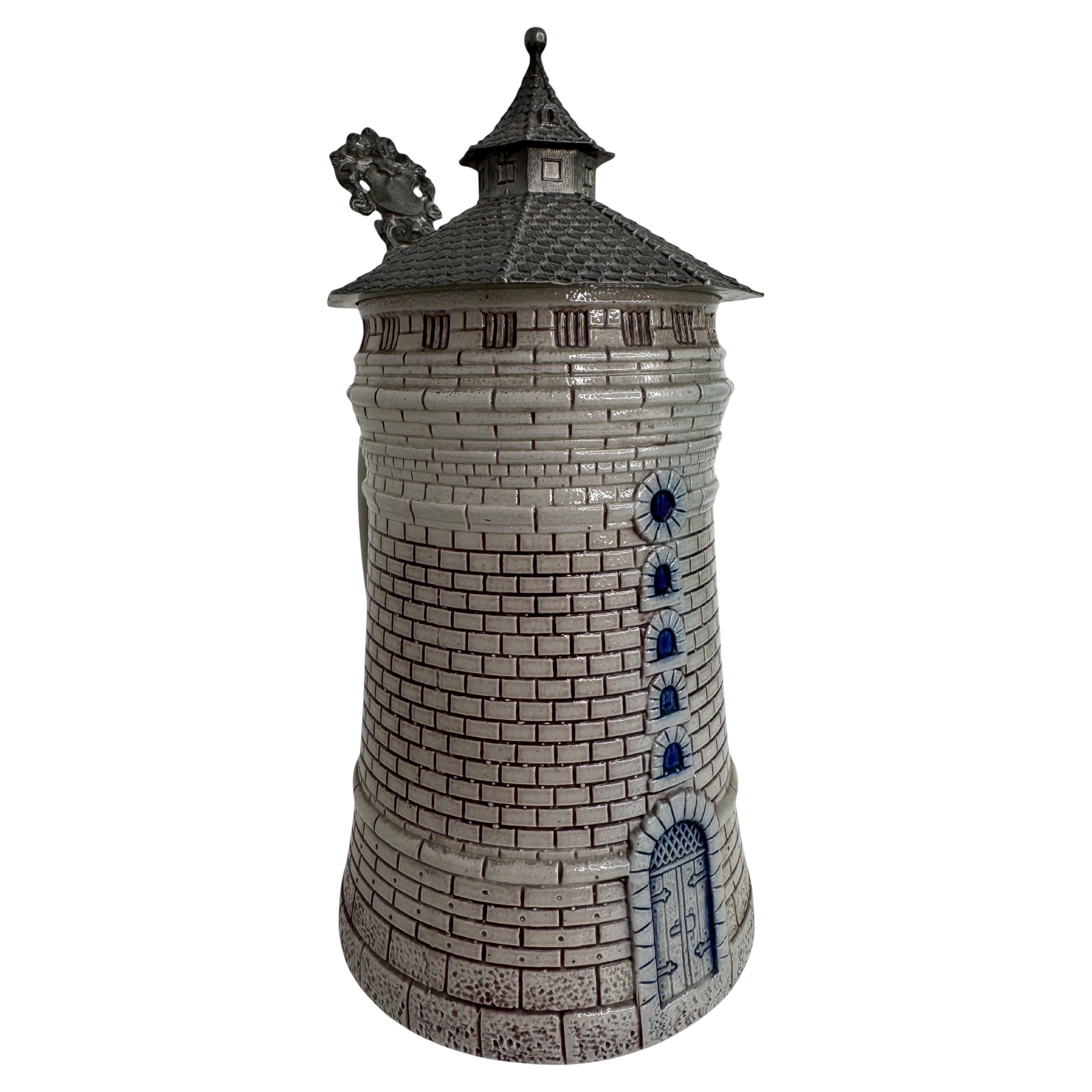 Antique Character Stein of the Nuremberg Tower, by Theodor Wieseler Germany For Sale