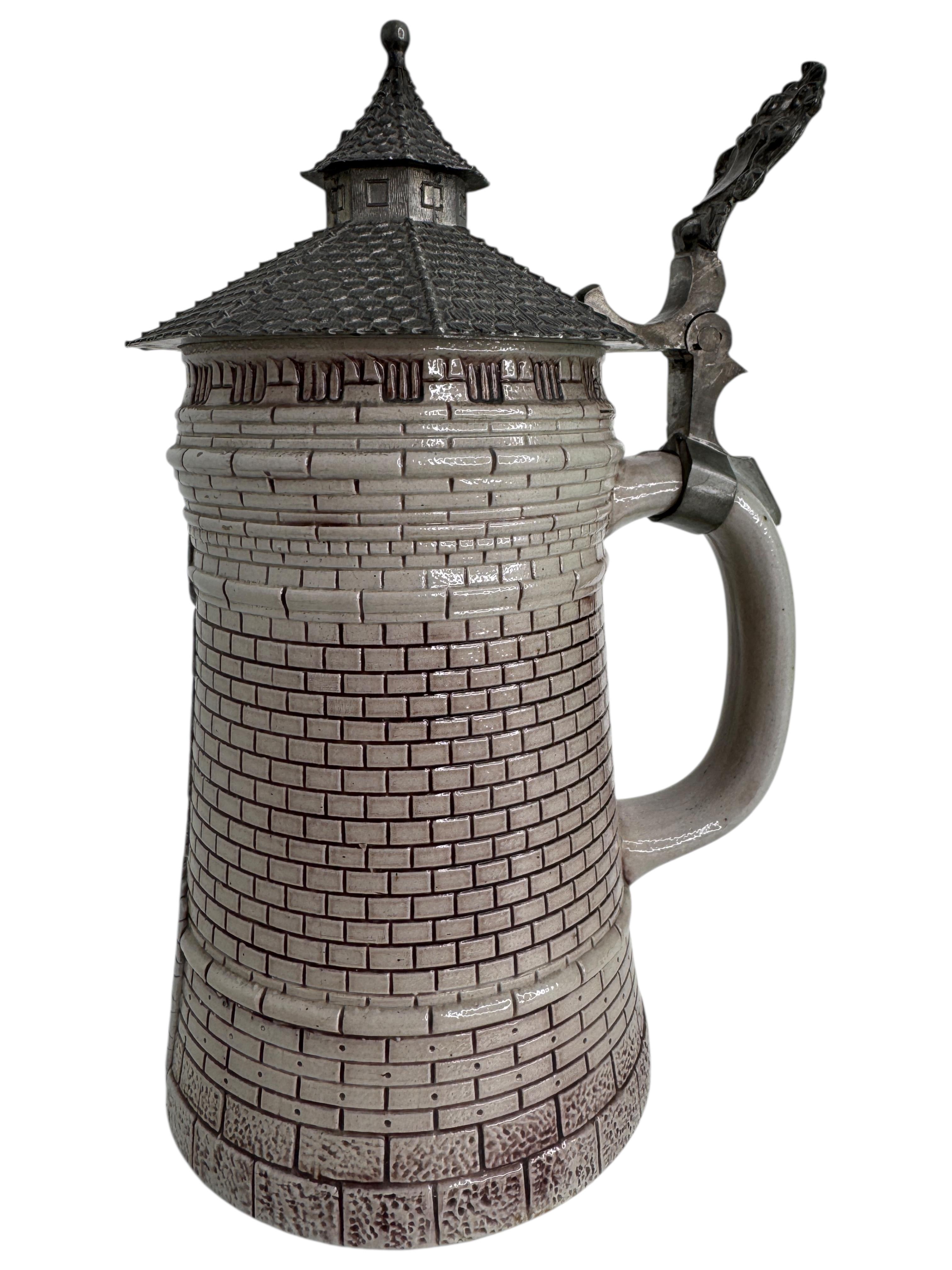 Antique Character Stein of the Nuremberg Tower, by Theodor Wieseler Germany For Sale 1