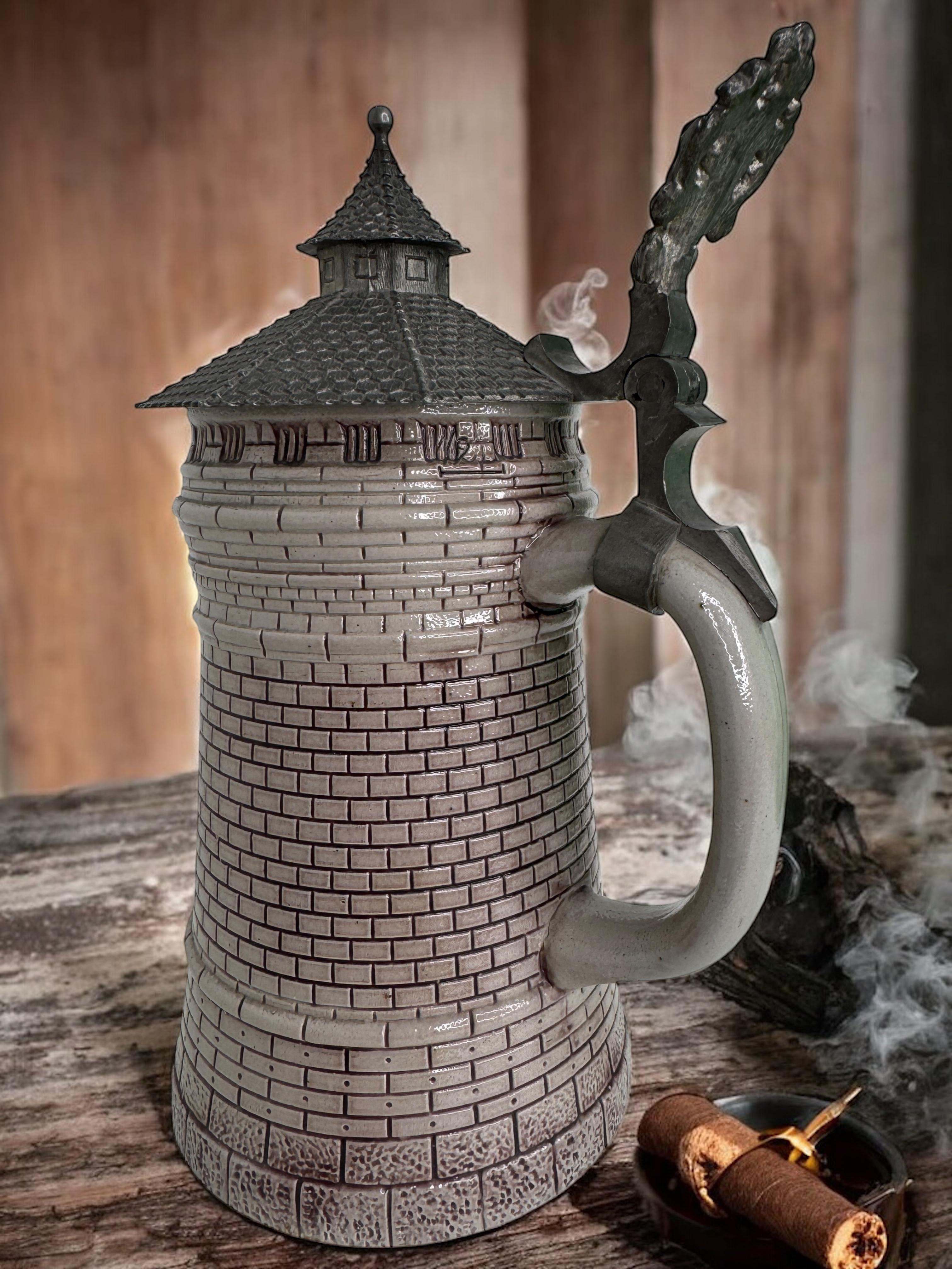Antique Character Stein of the Nuremberg Tower, by Theodor Wieseler Germany For Sale 9