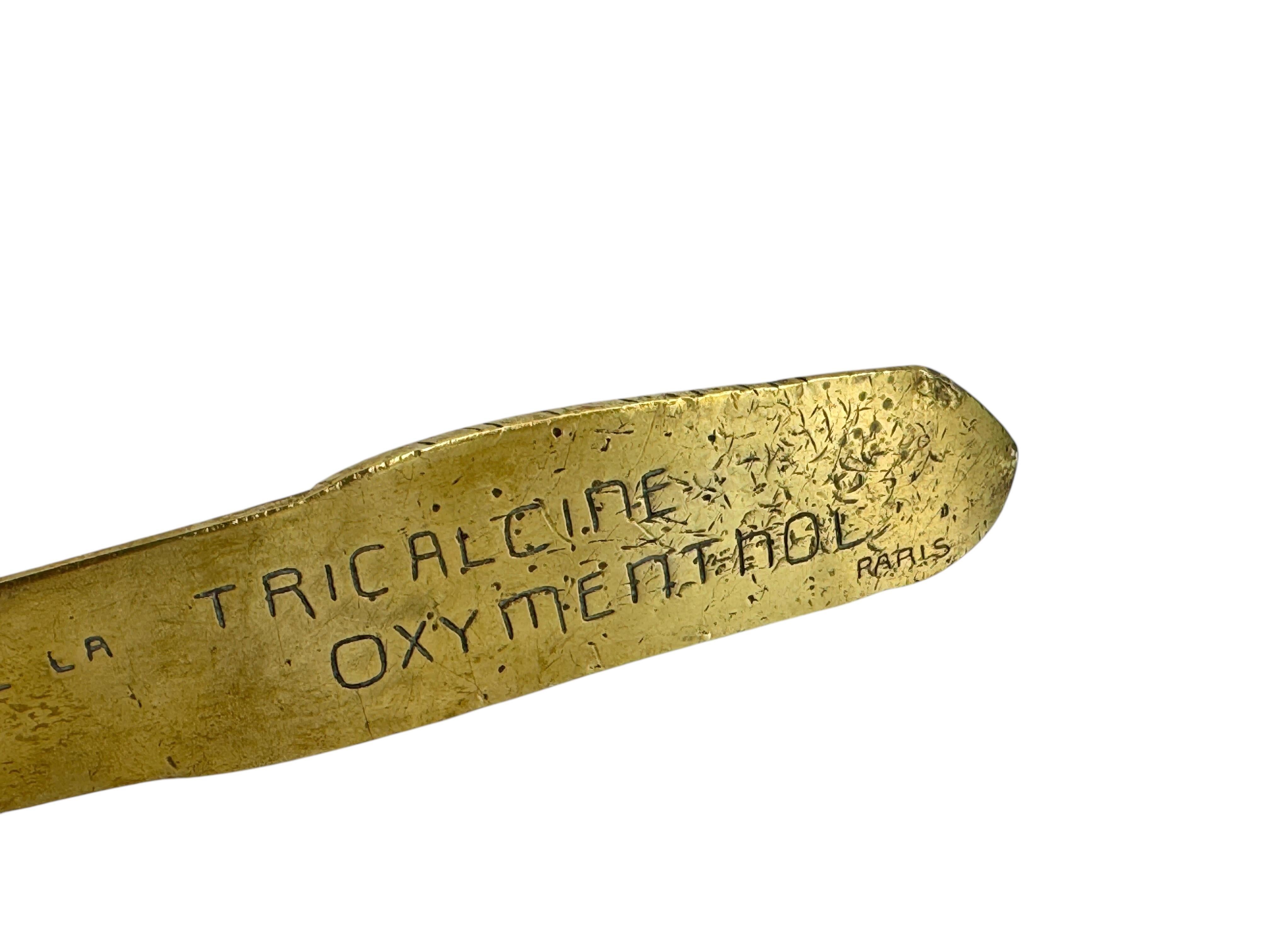 Brieföffner aus Bronze mit der Aufschrift 