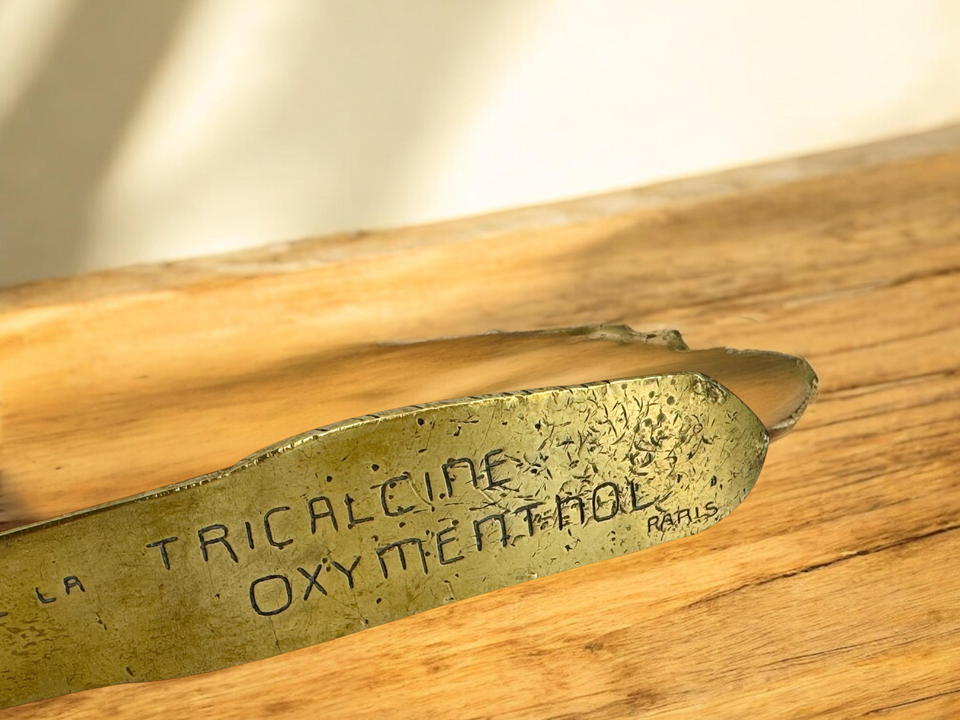 Brieföffner aus Bronze mit der Aufschrift 