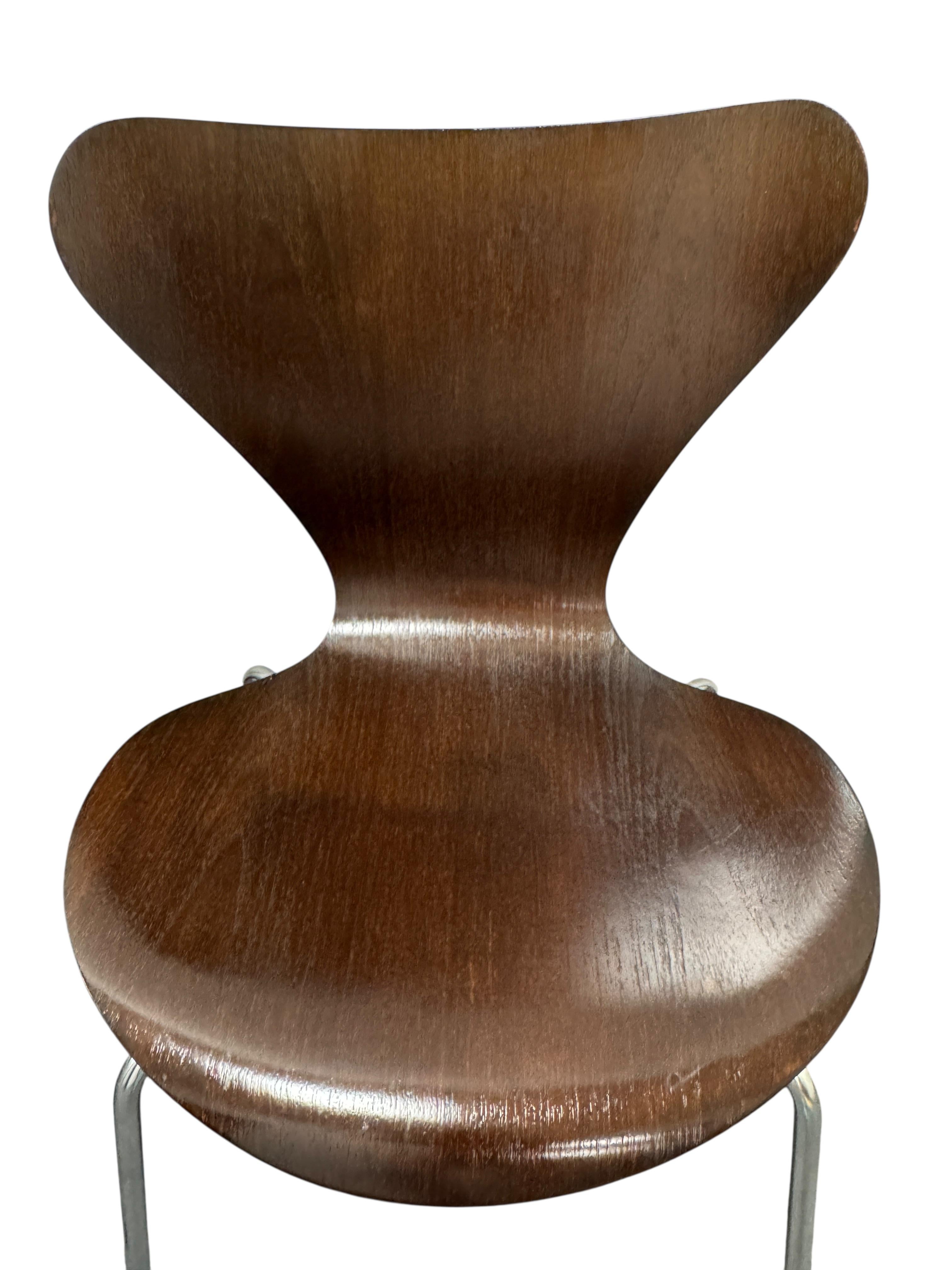 4er Set Model 3107 Serie 7 Stapelstuhl Arne Jacobsen, Fritz Hansen Deutschland im Angebot 1