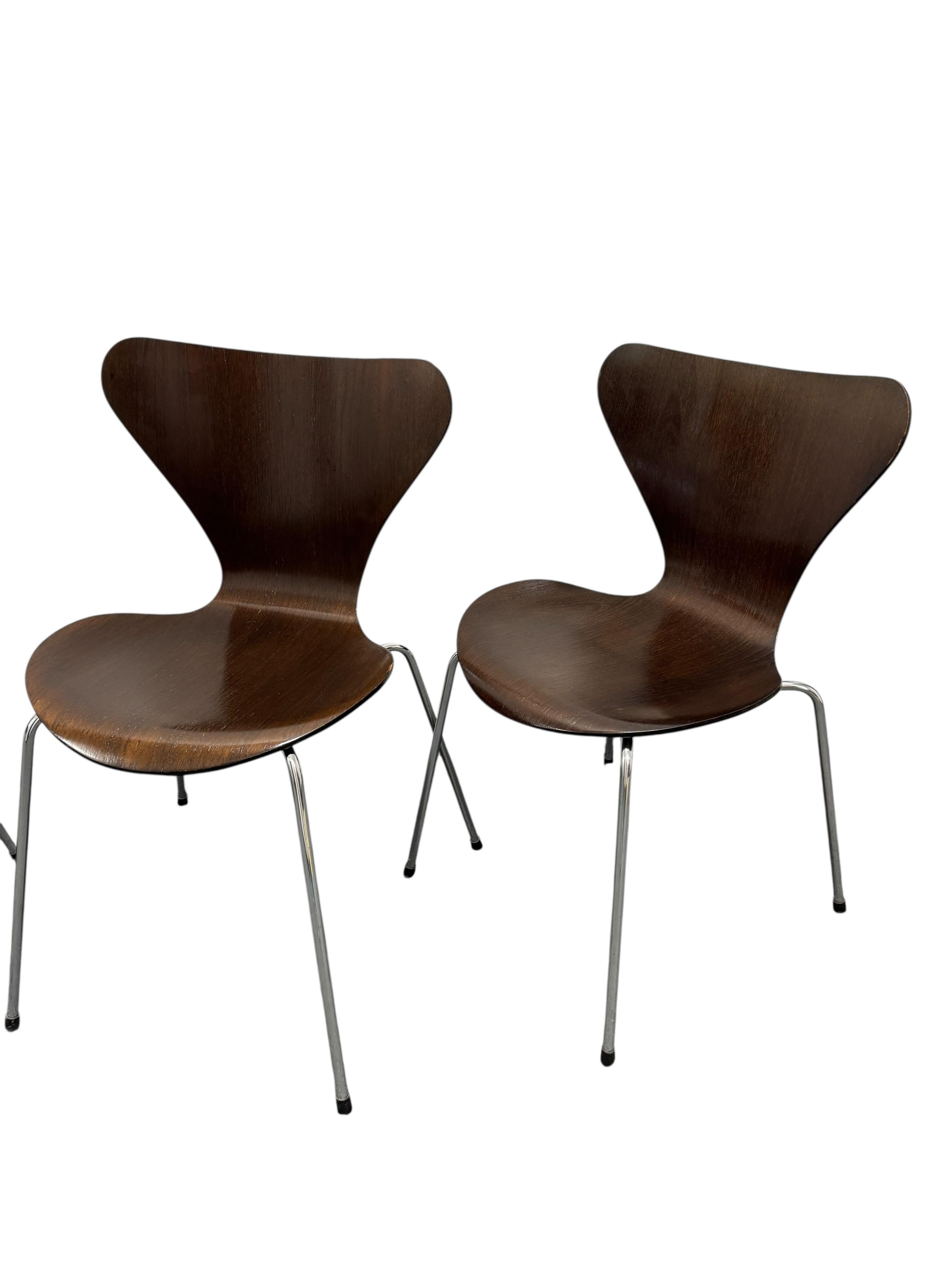 4er Set Model 3107 Serie 7 Stapelstuhl Arne Jacobsen, Fritz Hansen Deutschland im Angebot 3