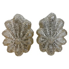 Pair of Bubble Glass Sconces by Glashütte Limburg, Germany 1960s
