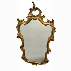 Stunning Beautiful Antique Louis XV style Mirror, Wood, Stucco 1910s