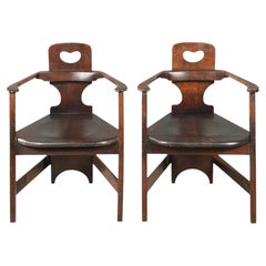 Coppia di poltrone, modello n. 4369 di Richard Riemerschmid, 1900 circa