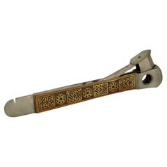 Metal Cigar Cutter, Pfeilring Solingen, vintage Germany Art Deco