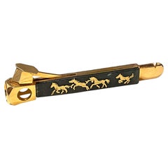 Vintage Gold plate Cigar Cutter by Donato, Solingen Germany 1960s