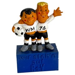 1974 FIFA Soccer World Cup Tip and Tap Mascot Promotion Figure for R+V Insurance
