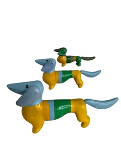 Set 3 Munich Olympic Games 1972 Rubber Mascot Waldi Dog Dachshund Vintage German