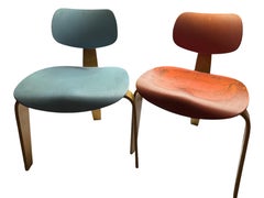 Zweier-Set Egon-Eiermann-SE42-Stühle für Wilde + Spieth, 1960er Jahre