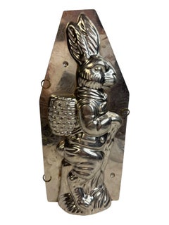 Large Easter Bunny Rabbit Chocolate Mold Antique Germany