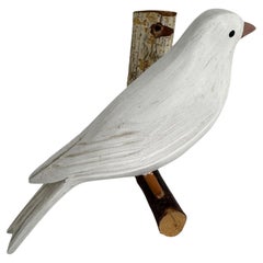 Beautiful Bird Viechtauer Style Hand Carved Wood Black Forest Folk Art Germany