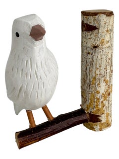 Beautiful Bird Viechtauer Style Hand Carved Wood Black Forest Folk Art Germany