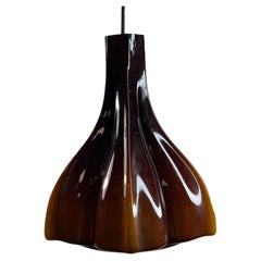 1970s Mid-Century Modern Glass Pendant Light by Peill & Putzler