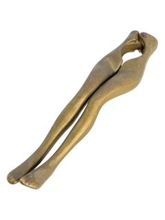 Mid-Century Modern Brass Lady Legs Nutcracker, Vintage Barware, 1970s Design