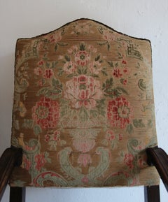 Italian Baroque Walnut Armchair