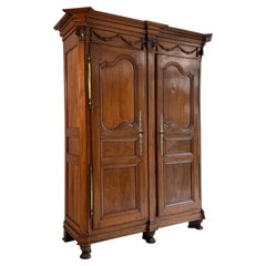 Late 18th Century Louis XVI Walnut Wardrobe