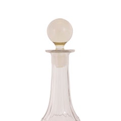 Bouteille de bar en verre au plomb d'époque