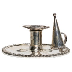 George III Robert Garrard II Sterling Silver Chamberstick