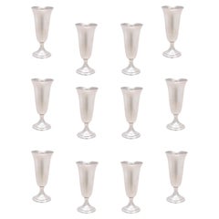 Sterling Silver Cordial Cups by Alvin Co.