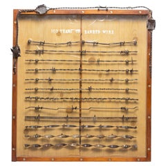 One-Hundred Years of Barbed Wire Shadow Box Display