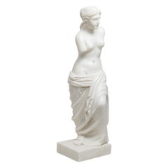 Alabaster Venus de Milo Grecian Sculpture