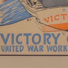 Erster Weltkrieg: Edward Penfield – „Victory Girls“ – UWWC-Lithografie – Propagandaplakat