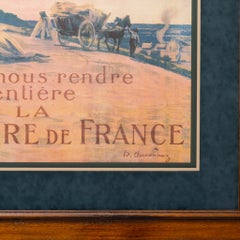 WWI French Bank Bond Lithograph Poster by Bernard Chavannaz Propaganda Poster