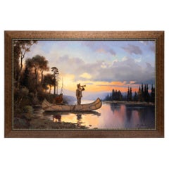 The Moose Hunter Original Oil Painting by Greg Parker