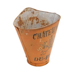 French Vineyard Metal Grape Picker's Hotte