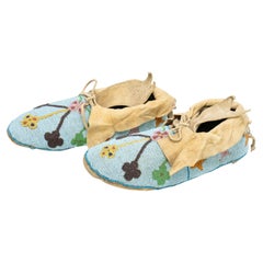 Native American Beaded Assiniboine Moccasins