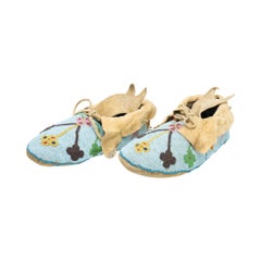 Native American Beaded Assiniboine Moccasins