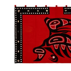 Northwest Coast Raven Button Blanket
